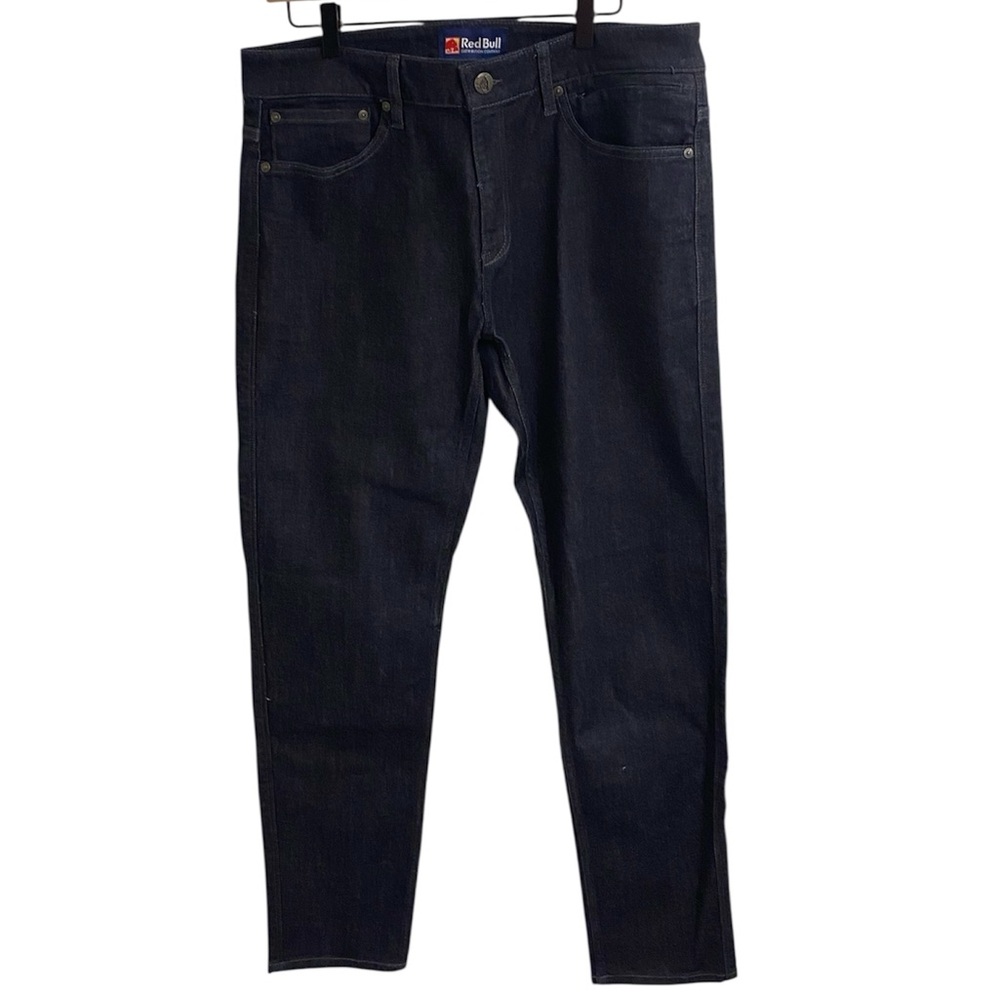 RED BULL WORK JEANS SLIM FIT UTILITY JEANS MOISTURE WICKING SIZE 36X32 NEW